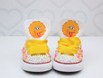 Load image into Gallery viewer, Big Bird shoes- Big Bird bling Converse-Girls Big Bird Shoes- Big Bird Converse
