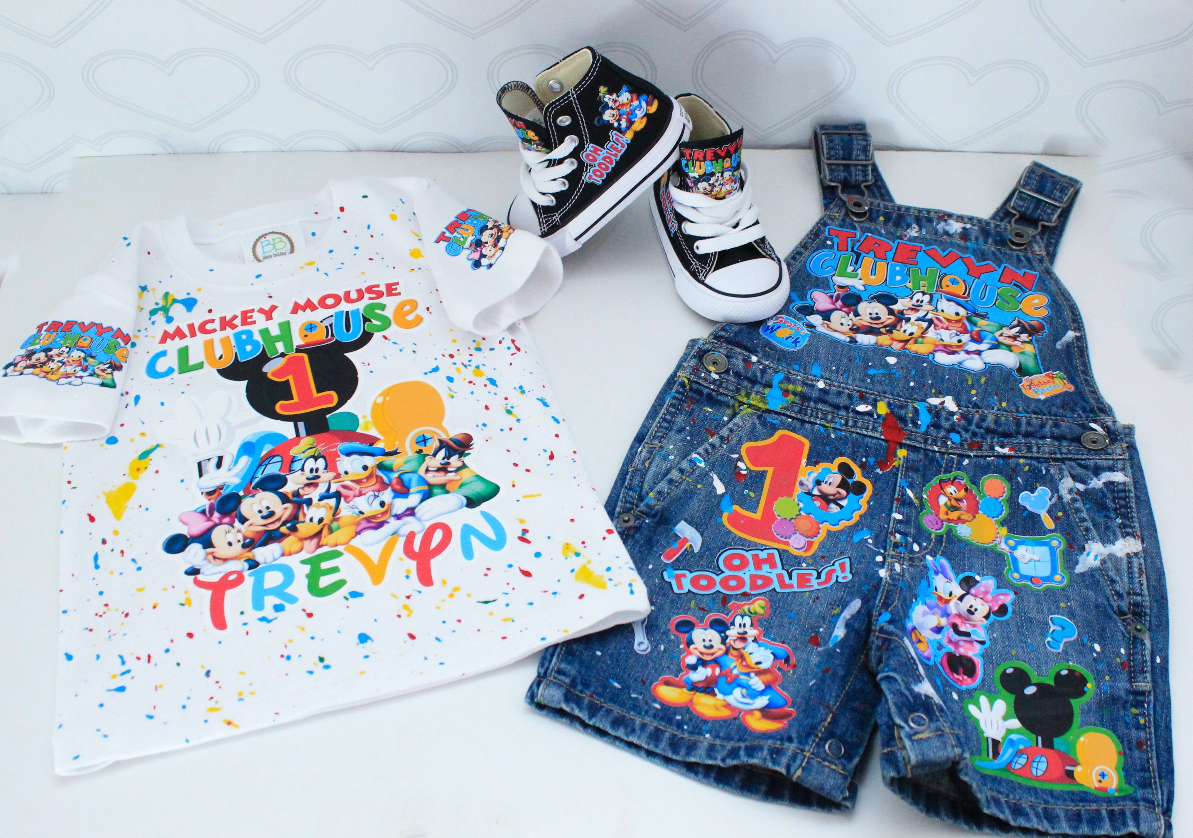 Mickey Mouse overalls, Mickey Mouse birthday outlets outfit