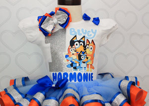 Bluey tutu set-Bluey outfit-Bluey dress