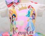 Load image into Gallery viewer, Princess tutu set- Princess outfit-Princess dress-Princess birthday
