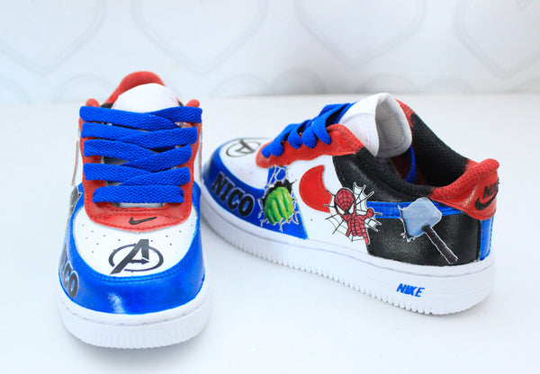 Spider-Man Air Force 1 Custom  Marvel shoes, Cute nike shoes