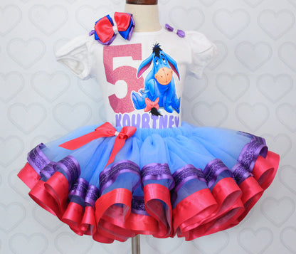 Eeyore tutu set-Eeyore outfit-Eeyore dress-winnie the pooh birthday