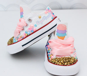 Sweet one shoes- Sweet one bling Converse-Girls Sweet one Shoes-ice cream shoes