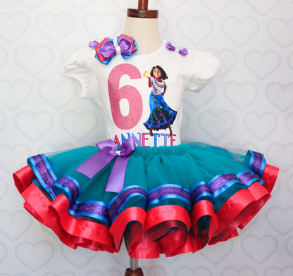 encanto birthday dress Girl Dress Birthday Ball GownIsabela Mirabel Dolores Luisa Encanto Costume