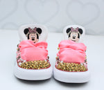 Load image into Gallery viewer, Minnie Mouse safari shoes- Minnie Mouse safari  bling Converse-Girls Minnie Mouse safari Shoes- Minnie Mouse safari Converse
