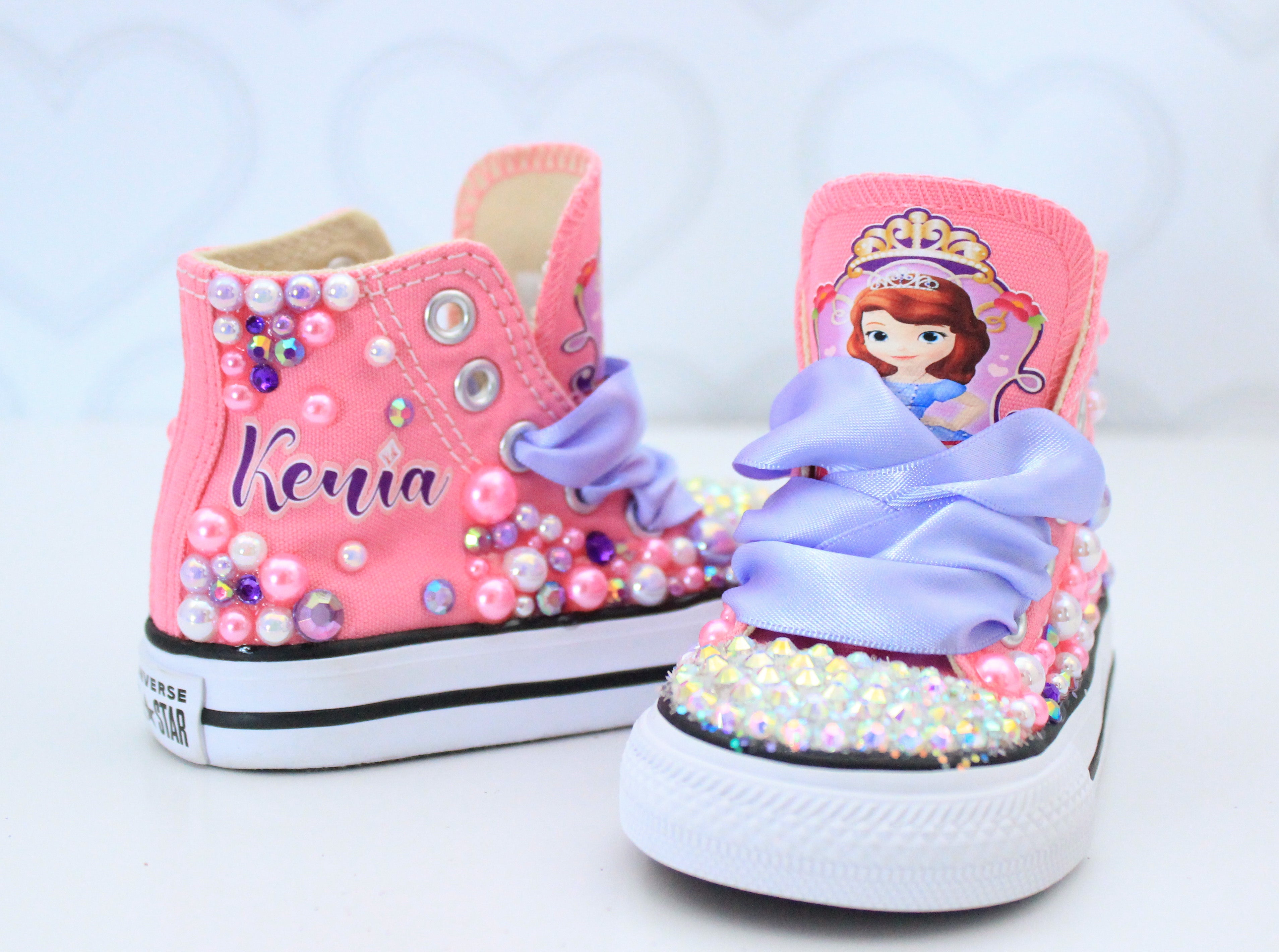 Sofia the first shoes- Sofia the first Converse-Girls Sofia the first Shoes-first birthday Converse