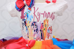 Load image into Gallery viewer, My little pony tutu set- My little pony outfit-My little pony birthday outfit-My little pony birthday
