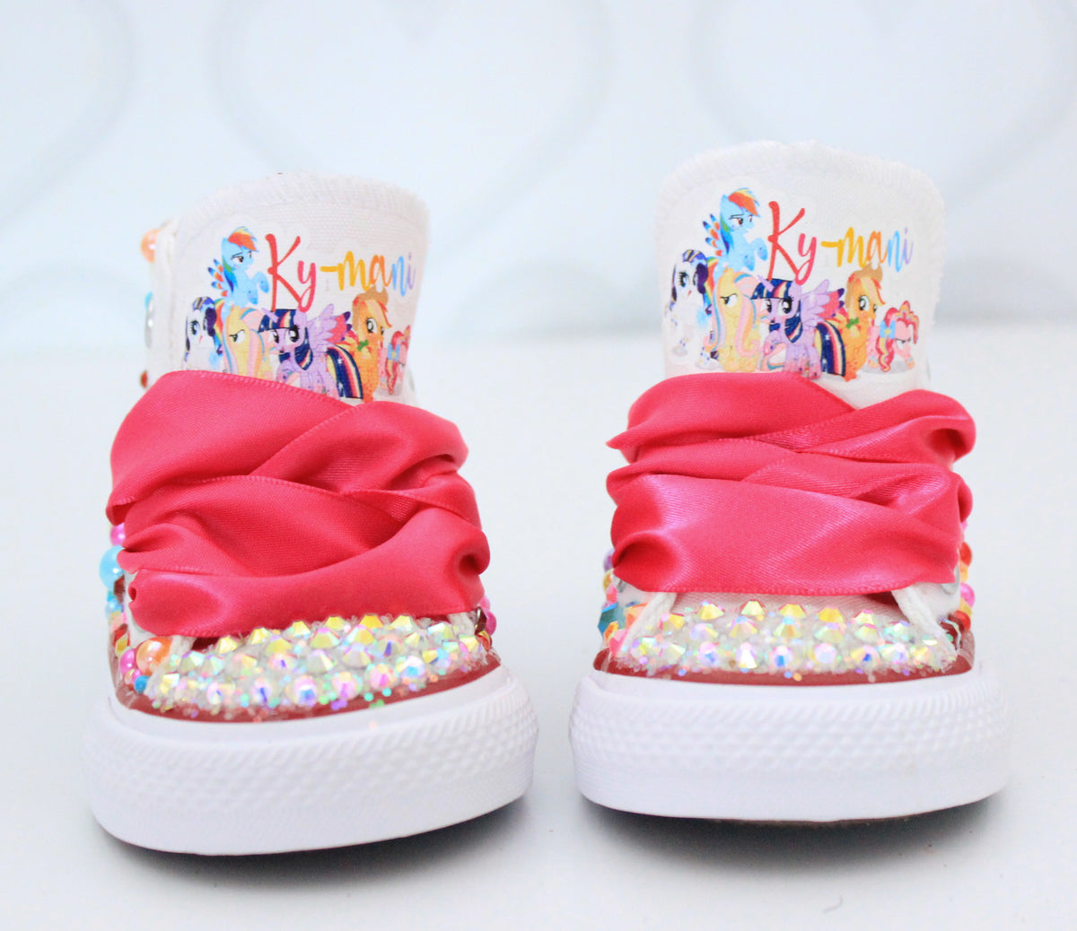My little pony shoes- My little pony bling Converse-Girls My little po ...