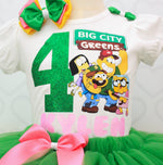 Load image into Gallery viewer, Big City Greens tutu set-Big City Greens outfit-Big City Greens dress-Big City Greens birthday
