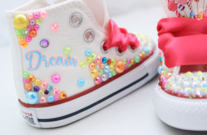 Candy Land shoes- Candy Land  bling Converse-Girls Candy Land  Shoes-Candy Land  Converse