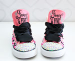 Load image into Gallery viewer, Fancy Fabulous and Five shoes- Fancy Fabulous and Five bling Converse- Girls Fancy Fabulous and Five Shoes-Fancy Fabulous and Five Converse
