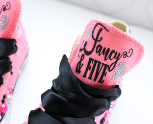 Fancy Fabulous and Five shoes- Fancy Fabulous and Five bling Converse- Girls Fancy Fabulous and Five Shoes-Fancy Fabulous and Five Converse