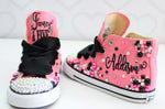 Load image into Gallery viewer, Fancy Fabulous and Five shoes- Fancy Fabulous and Five bling Converse- Girls Fancy Fabulous and Five Shoes-Fancy Fabulous and Five Converse
