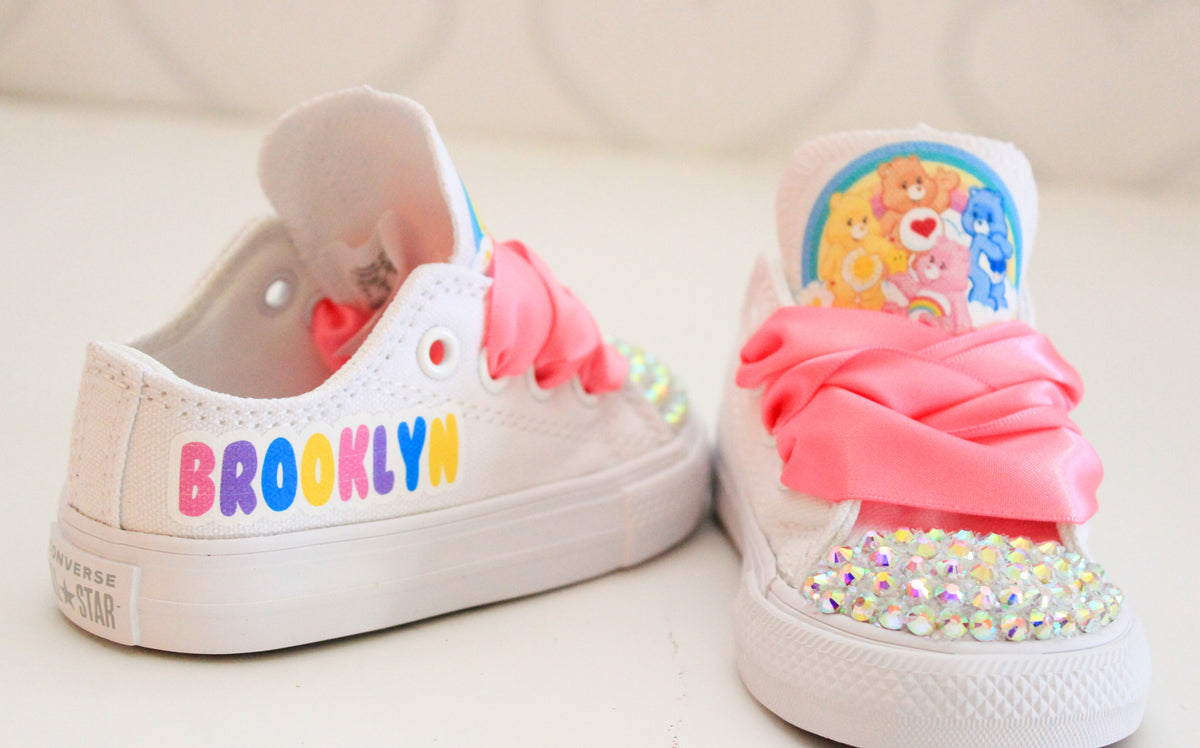 Care Bear shoes- Care Bear Converse-Girls Care Bear Shoes – Pink Toes ...