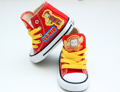 Curious George shoes- Curious George Converse-Boys Curious George Shoes