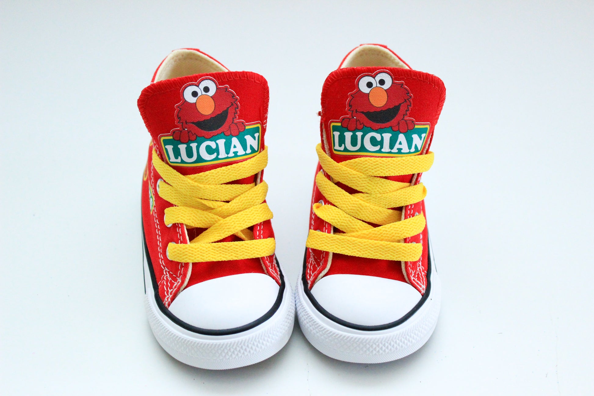 Elmo shoes- Elmo Converse-Boys Elmo Shoes – Pink Toes Hair Bows