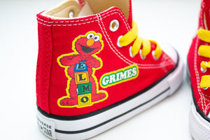Elmo shoes- Elmo Converse-Boys Elmo Shoes