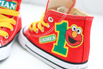 Load image into Gallery viewer, Elmo shoes- Elmo Converse-Boys Elmo Shoes
