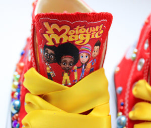 Motown magic shoes-Motown magic bling Converse-Girls Motown magic Shoes-Motown magic Converse