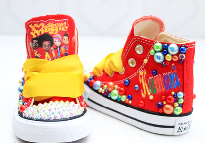 Motown magic shoes-Motown magic bling Converse-Girls Motown magic Shoes-Motown magic Converse