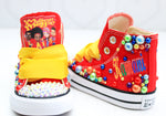 Load image into Gallery viewer, Motown magic shoes-Motown magic bling Converse-Girls Motown magic Shoes-Motown magic Converse
