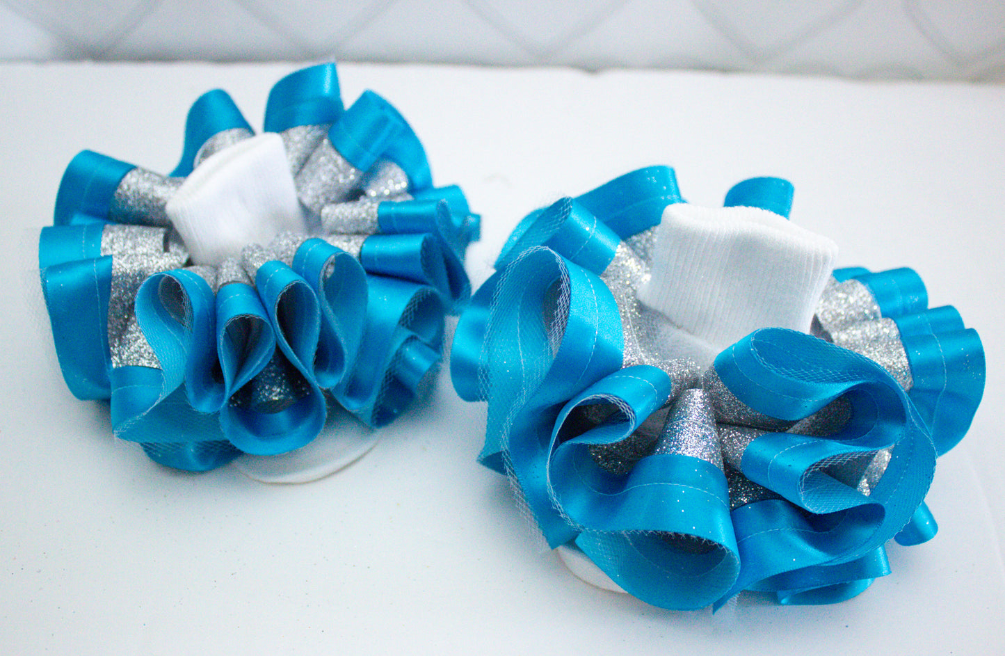 Ribbon Trim Tutu ruffle anklets-Tutu anklets-girls ribbon anklets- ADD ON TO EXISTING ORDER ONLY- NOT SOLD SEPARATE