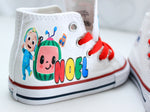 Load image into Gallery viewer, Cocomelon shoes- Cocomelon Converse-Boys Cocomelon Shoes
