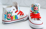 Load image into Gallery viewer, Cocomelon shoes- Cocomelon Converse-Boys Cocomelon Shoes
