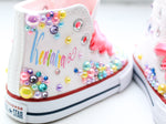 Load image into Gallery viewer, Carousel shoes- Carousel bling Converse-Girls Carousel Shoes-Carousel Converse
