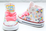 Load image into Gallery viewer, Carousel shoes- Carousel bling Converse-Girls Carousel Shoes-Carousel Converse

