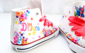 Troll shoes- Troll bling Converse-Girls Troll Shoes- Troll Converse
