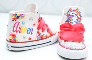 Unicorn shoes- Unicorn bling Converse-Girls Unicorn Shoes-Unicorn Converse