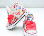 Load image into Gallery viewer, Unicorn shoes- Unicorn bling Converse-Girls Unicorn Shoes-Unicorn Converse
