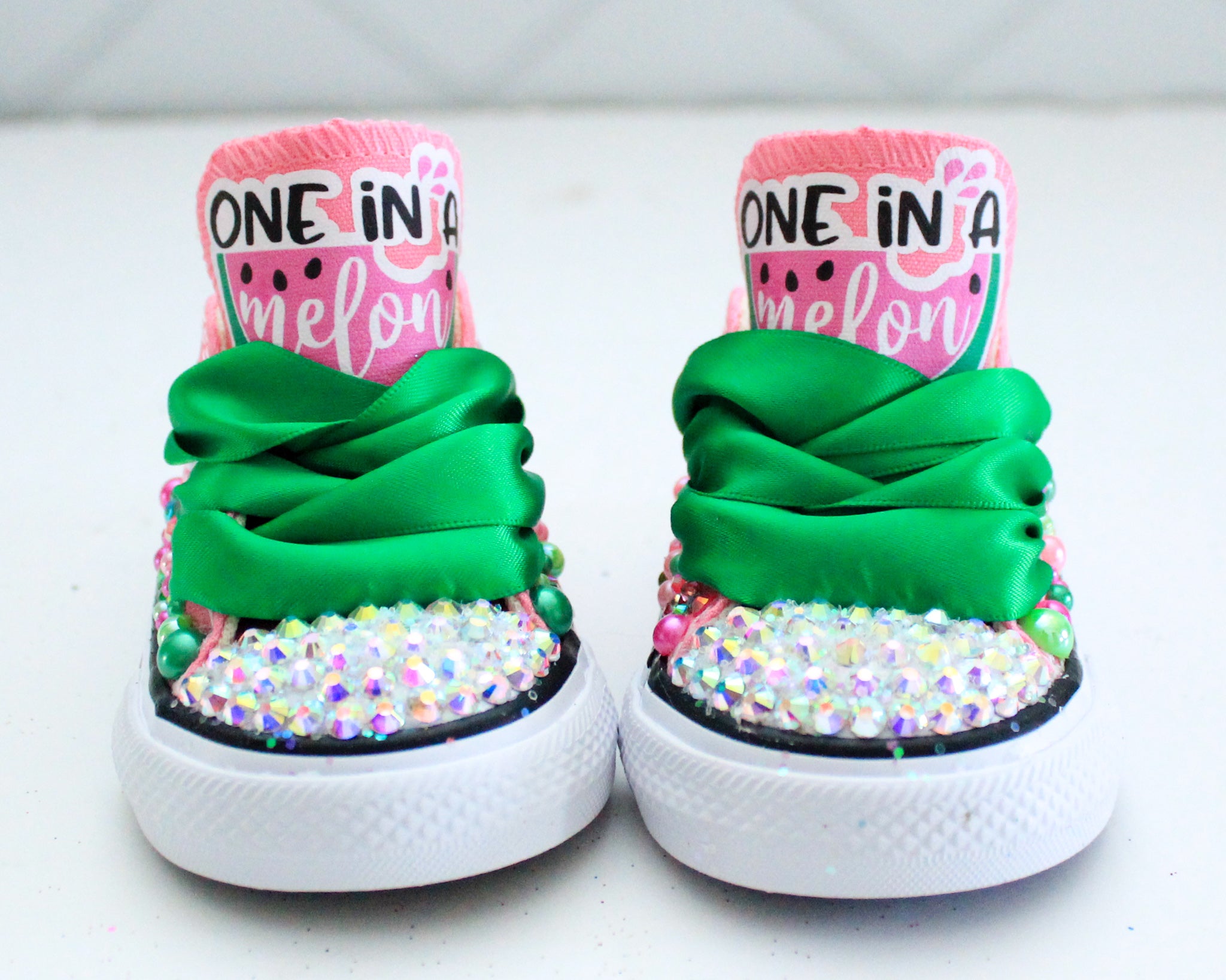 Watermelon shoes- watermelon bling Converse-Girls watermelon Shoes-watermelon converse