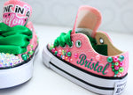 Load image into Gallery viewer, Watermelon shoes- watermelon bling Converse-Girls watermelon Shoes-watermelon converse

