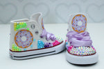 Load image into Gallery viewer, Donut shoes- Donut Converse-Girls Donut Shoes
