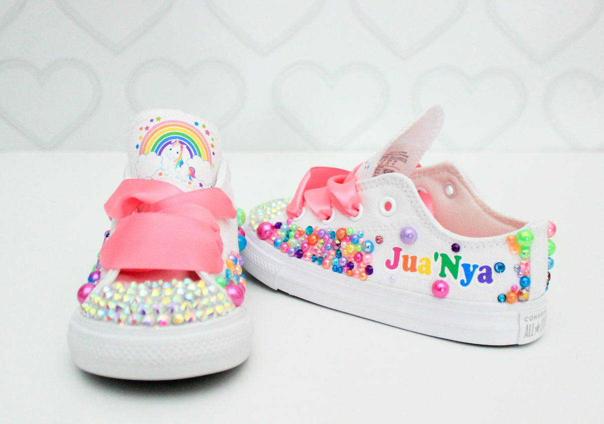 Unicorn shoes- Unicorn bling Converse-Girls Unicorn Shoes-Unicorn Conv ...