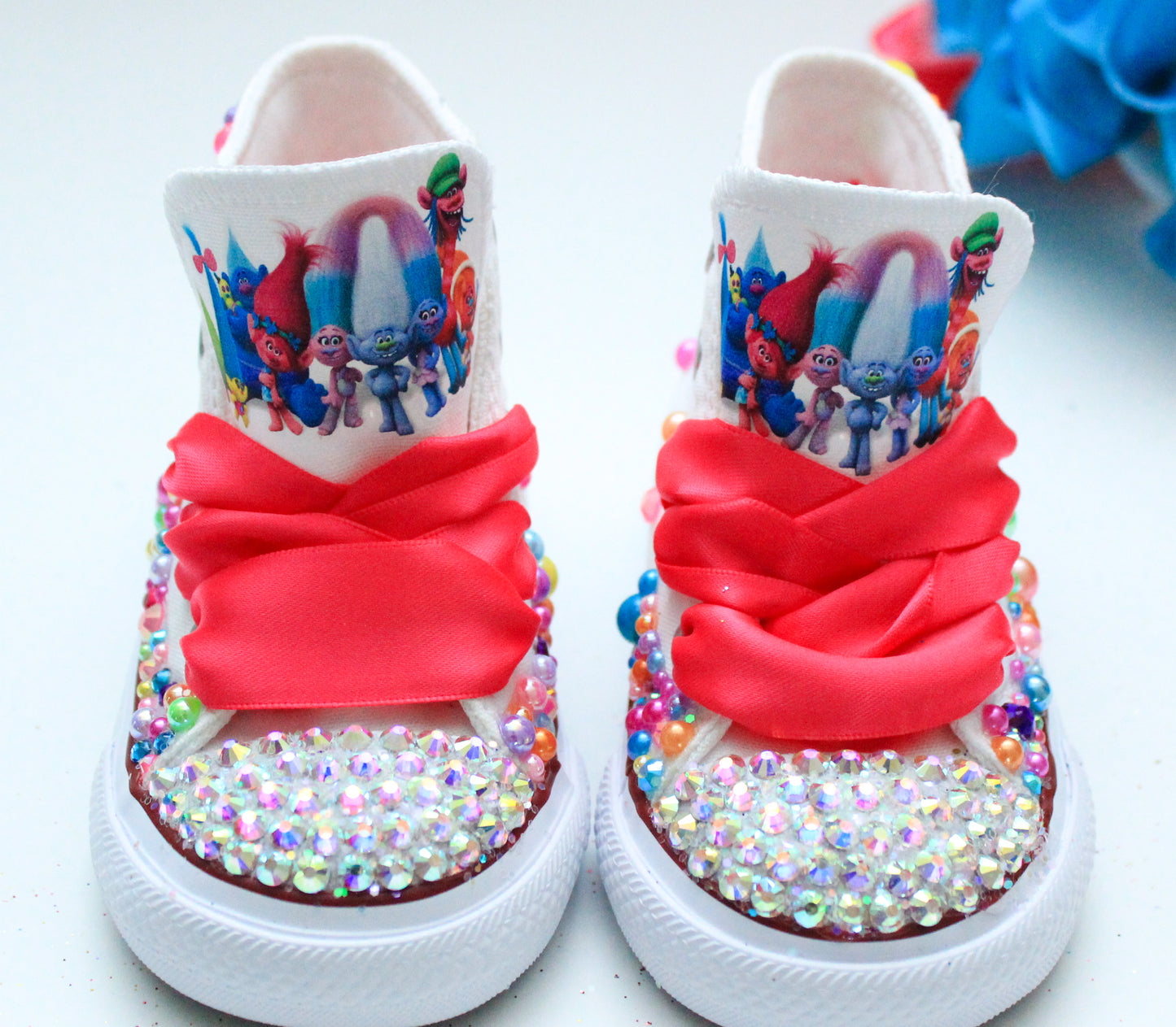 Troll shoes- Troll bling Converse-Girls Troll Shoes- Troll Converse