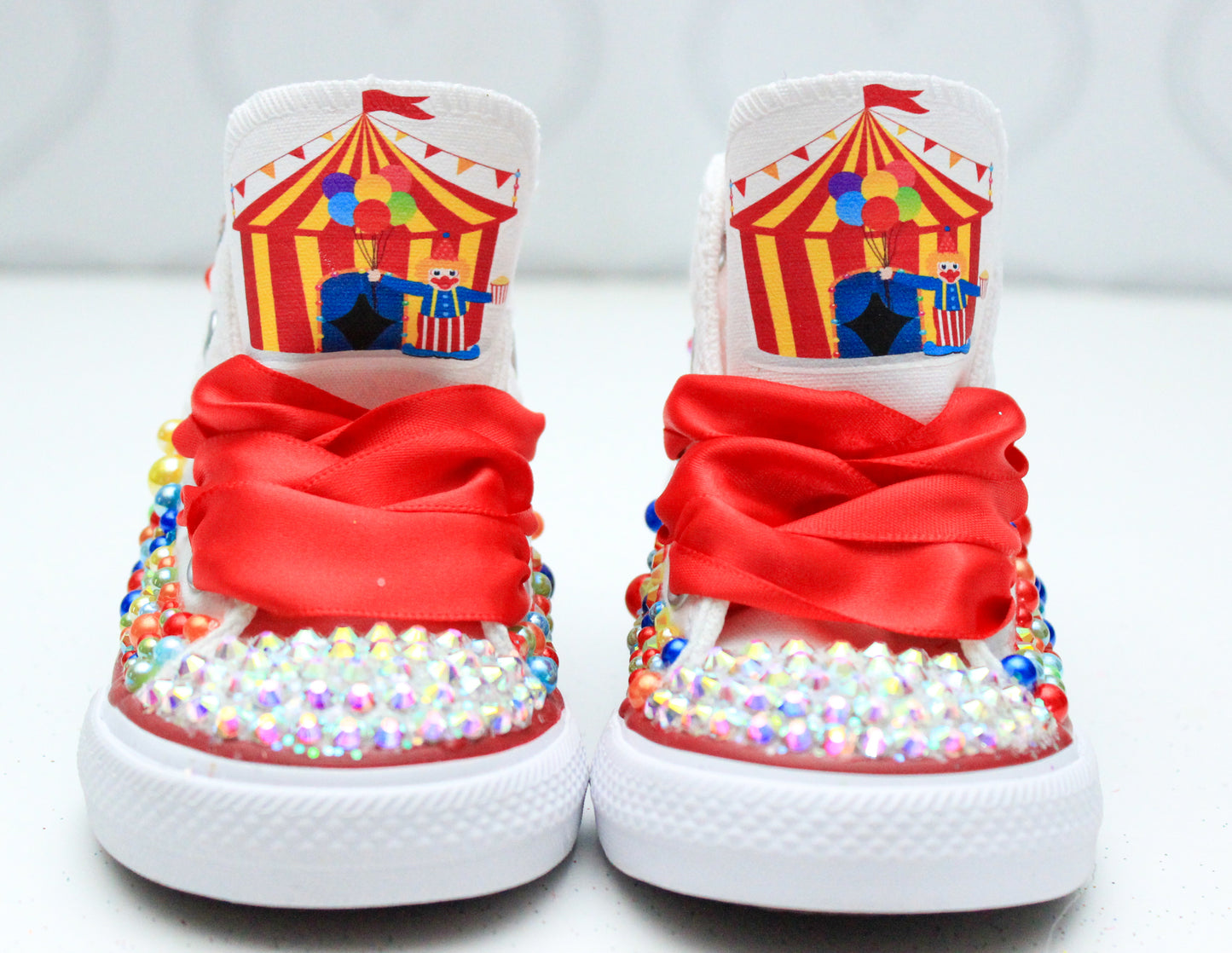 Circus shoes- Circus  bling Converse-Girls Circus  Shoes- Circus  Converse