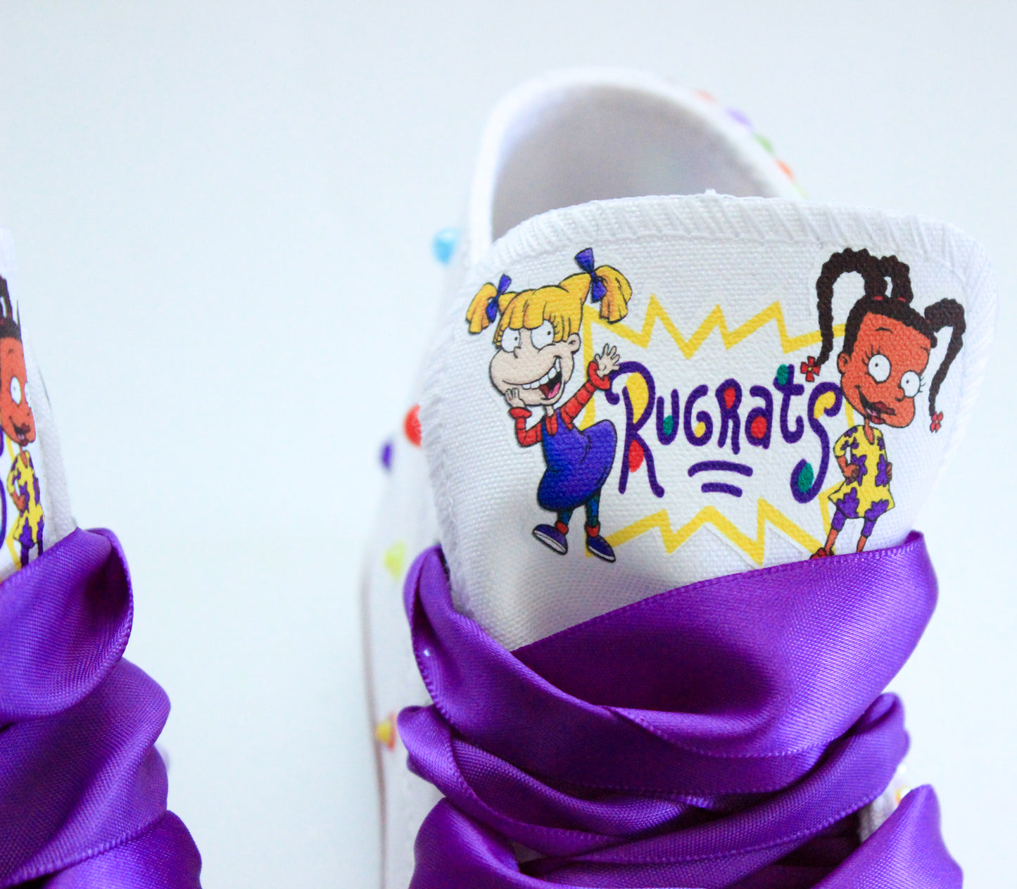 Rugrats shoes-Rugrats bling Converse-Girls Rugrats Shoes-Rugrats Converse