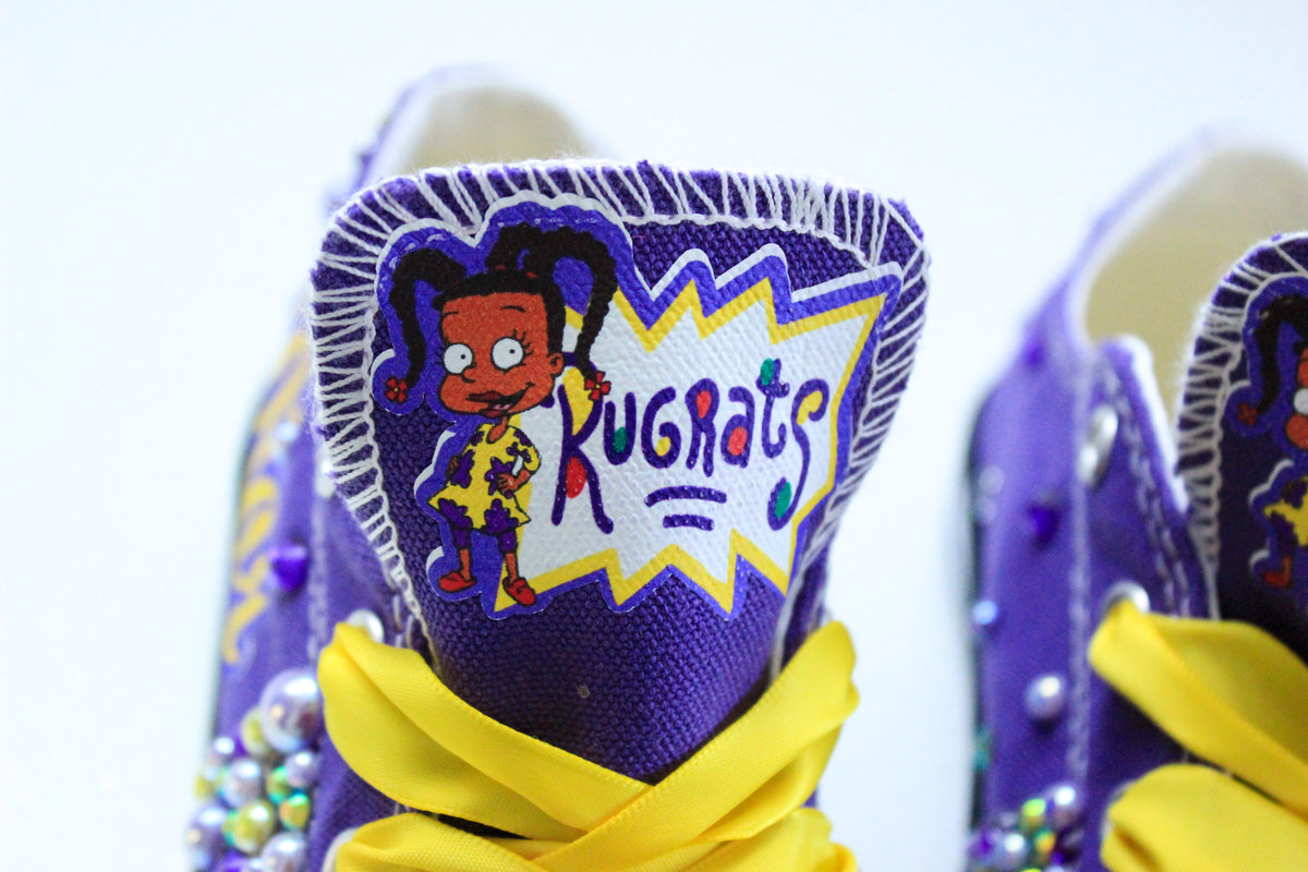 Rugrats shoes- Rugrats bling Converse-Girls rugrats Shoes-Susie bling ...
