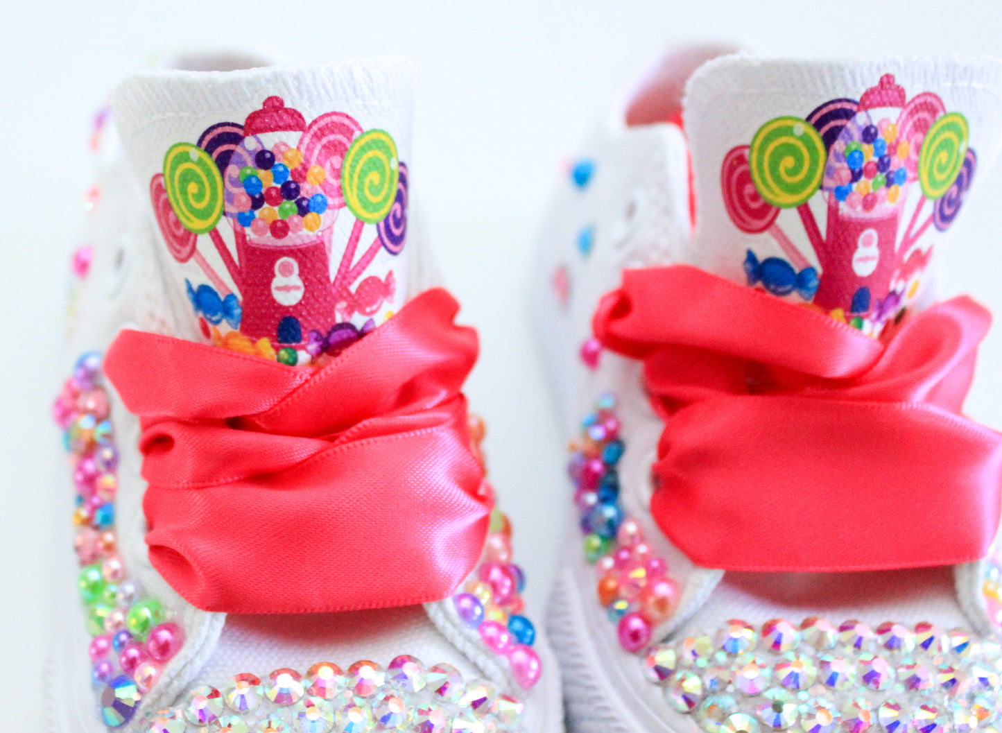 Candy Land shoes- Candy Land bling Converse-Girls Candy Land Shoes