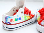 Load image into Gallery viewer, Cocomelon shoes- Cocomelon bling Converse-Girls Cocomelon Shoes-Cocomelon Converse
