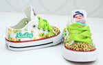 Load image into Gallery viewer, Princess Tiana shoes- Princess Tiana bling Converse-Girls Princess Tiana Shoes-Princess Tiana Converse
