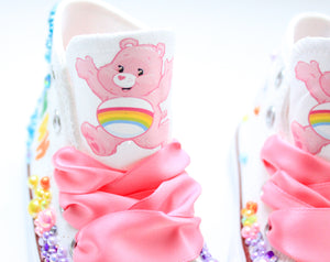 Care Bear shoes- Care Bear bling Converse-Girls Care Bear Shoes-Care Bear Converse