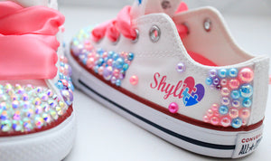 Baby shark shoes- Baby shark bling Converse-Girls Baby shark Shoes-