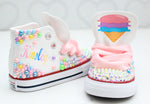 Load image into Gallery viewer, Ice cream shoes- Ice cream bling Converse-Girls Ice cream Shoes-Ice cream Converse
