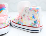 Load image into Gallery viewer, Ice cream shoes- Ice cream bling Converse-Girls Ice cream Shoes-Ice cream Converse
