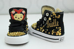 Load image into Gallery viewer, Wild one shoes- Wild one bling Converse-Girls Wild one Shoes-Wild one Converse
