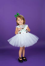 Load image into Gallery viewer, Oompa Loompa Costume- Oompa Loompa Dress- Oompa Loompa tutu dress-willy wonka dress
